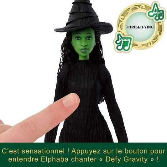 Mattel-Wicked-Elphaba Singing Doll with Dress-Up and Accessories - Wicked - HYM40