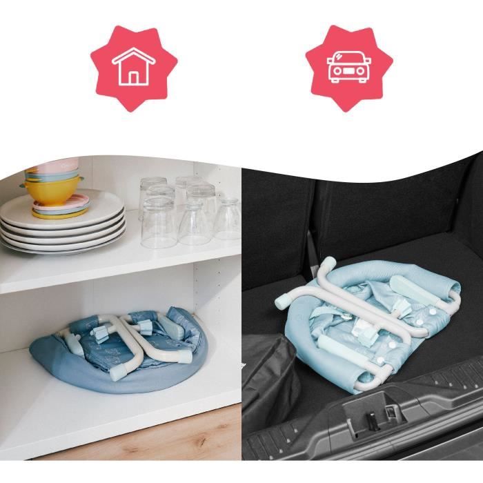 Badabulle Baby table seat with 4 -arm attachment system, ultra compact folding, from 6 to 36 months