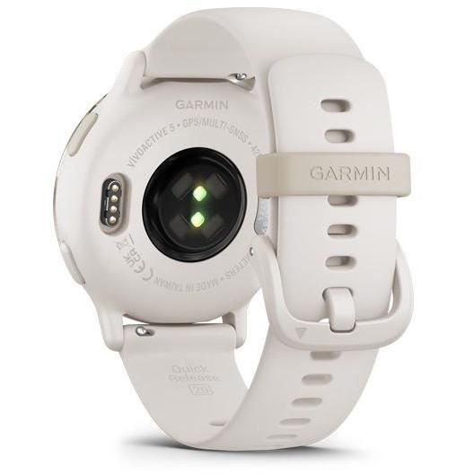 GPS Smartwatch - GARMIN - Vivoactive 5 - WiFi - 30.4 mm (1.2) - Cream Gold with Beige Strap