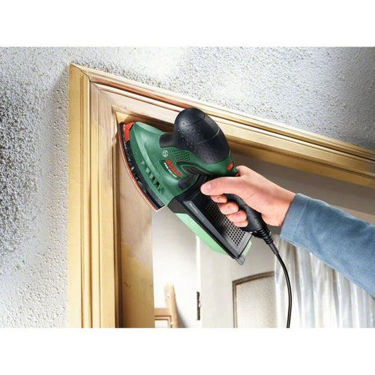 Multi Bosch - PSM 200 AES sander (delivered with 2 abrasive sheets, sanding tray and box)