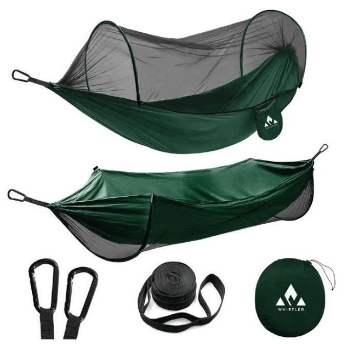 Hammock - WHISTLER - Tongass - With mosquito net - Nylon and polyester - Light and comfortable