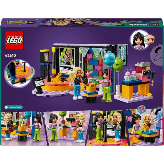 LEGO 42610 Friends Karaoke, Musical Toy with Liann and Nova Dolls and Figures and a Gecko