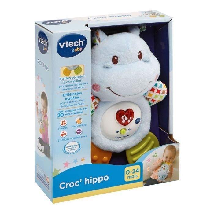 VTECH BABY - Rattle Croc'Hippo - Textured Plush