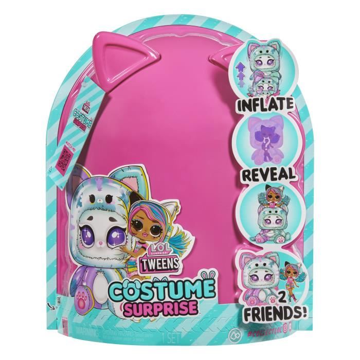 LOL Surprise - Tweens Costume Doll - Emma Emo - 17cm doll + inflatable animal - Surprise to discover