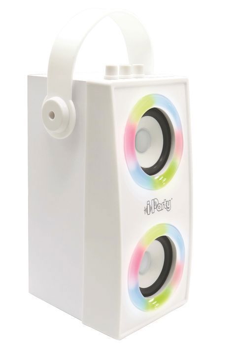 Trendy portable Bluetooth speaker with microphone and light effects iParty LEXIBOOK
