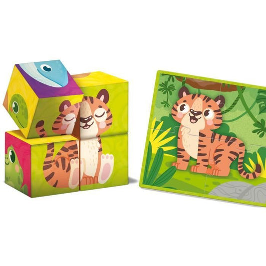 Wooden and cardboard game for associations - LISCIANI - Dexterity and observation