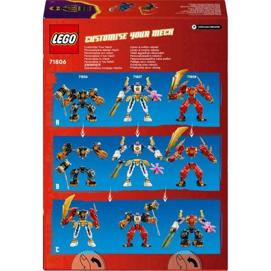 LEGO 71806 NINJAGO Cole's Elemental Robot from Earth, Toy with 2 Characters including a Cole Minifigure, Ninja Gift