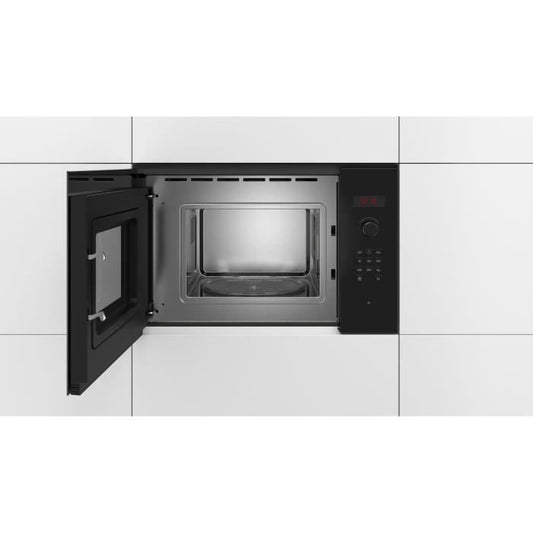 Built-in single microwave - BOSCH SER4 - BFL523MB1F - Black - 7 auto programs - 38.2 x 59.4 x 31.7 cm