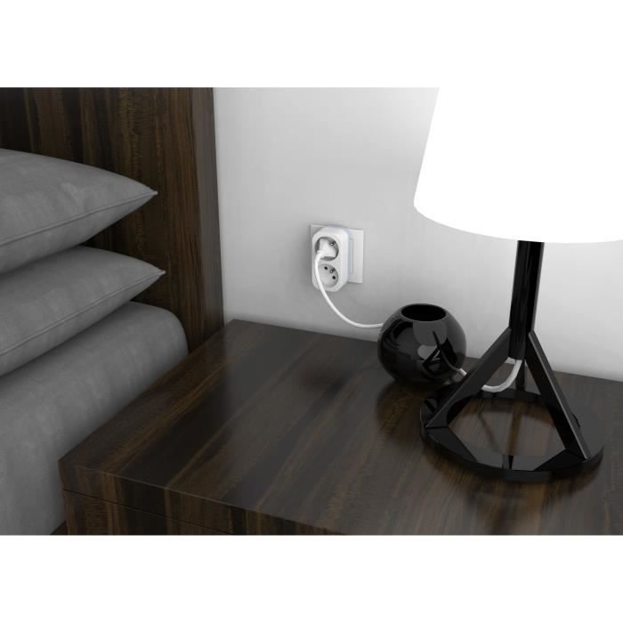Biplite - QUARX - 2P 16A - White and light gray, NF compliant