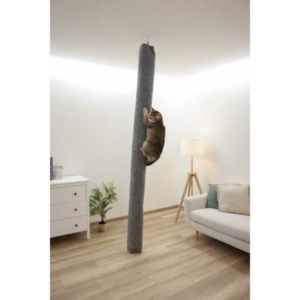 Climbing bag for cats - KERBL - CARPET - 16 x 16 x 240 cm - Ceiling mount - Polyester