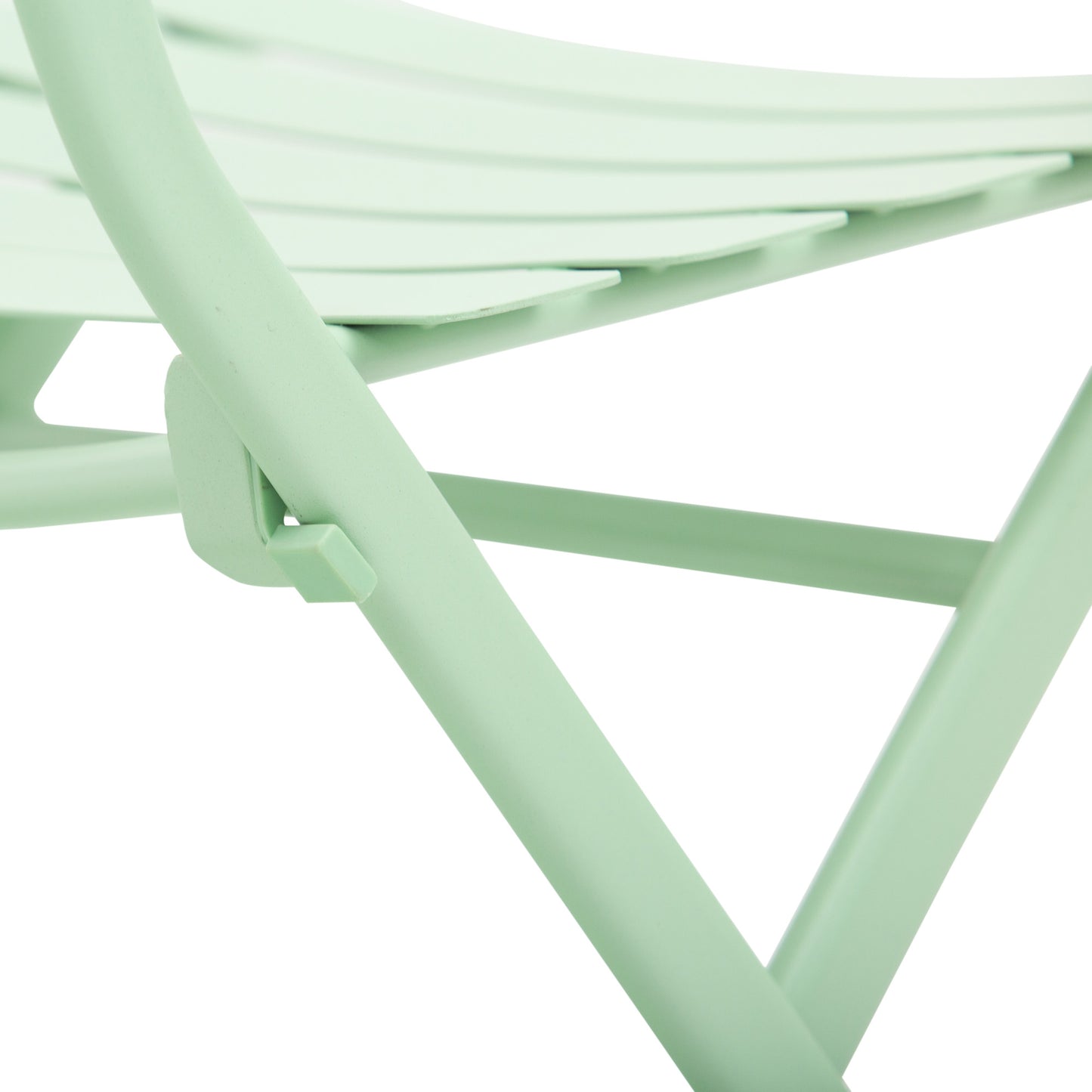 Outsunny Gartenset für 2 Personen Garnitur Balkonmöbel Set Bistrotisch mit 2 Stühlen für Hof Garten klappbar Grün