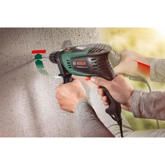 Bosch wired percussion drill - Universalimppact 800 (800W, 14mm concrete, 30mm wood, delivered with accessories)