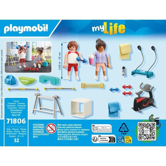 PLAYMOBIL 71806 Athletes with fitness equipment