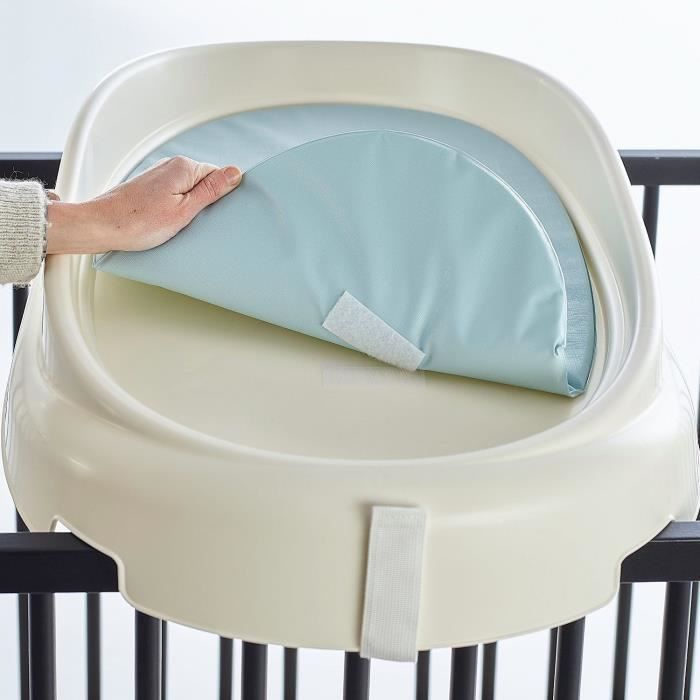 THERMOBABY changing pad - 76x45 cm - VASCO - lily of the valley white