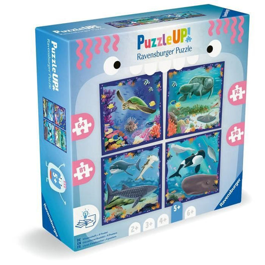 Children's Puzzle, UP! Puzzle, Sea Animals, Ages 5+, 12004004, Ravensburger