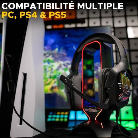 Wired Gaming Headset - The G-Lab - KORP COBALT 7.1 - 7.1 Surround Sound - USB - RGB