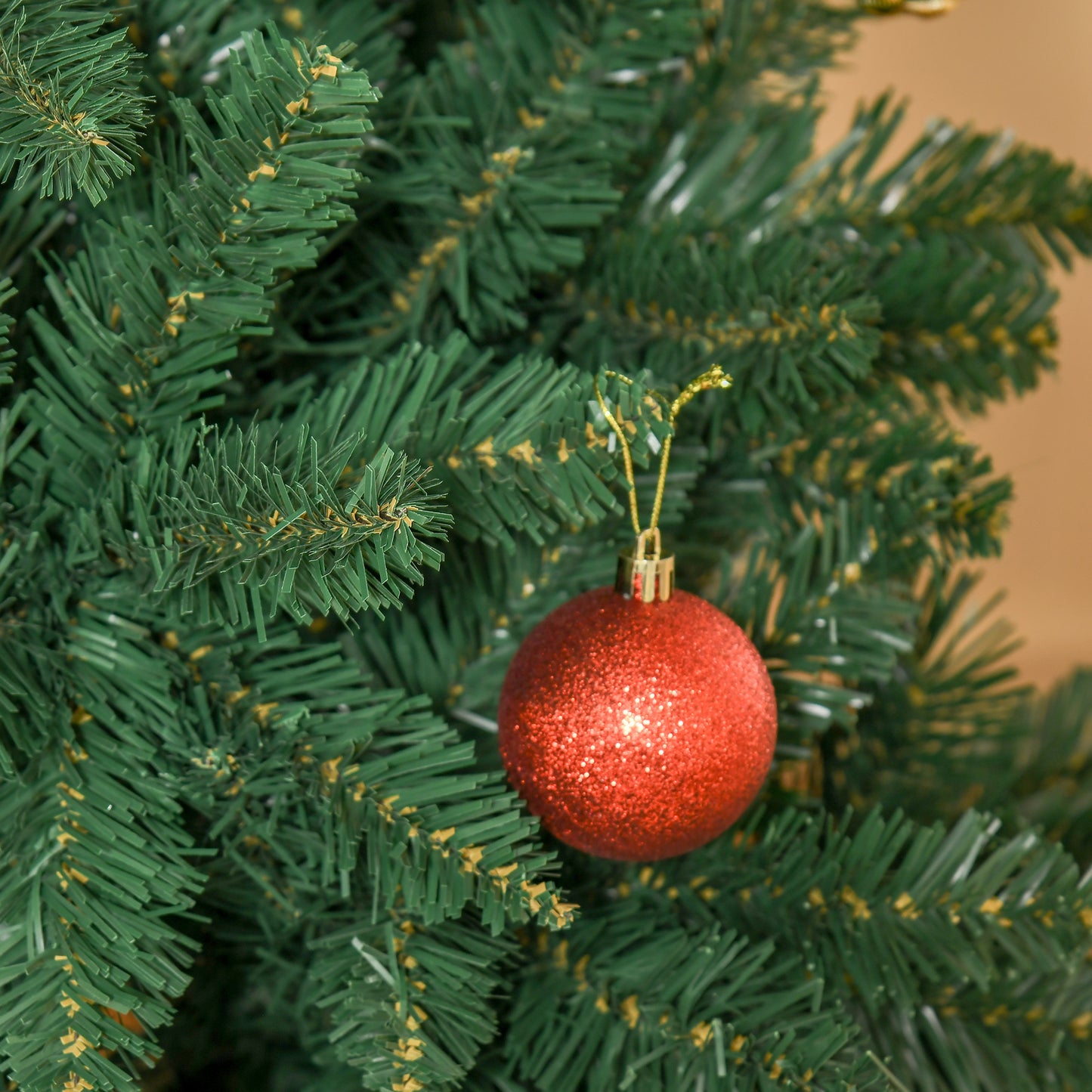 HOMCOM Künstlicher Weihnachtsbaum 180 cm Kieferbaum künstlich mit 724 Zweigen Metallständer für drinnen