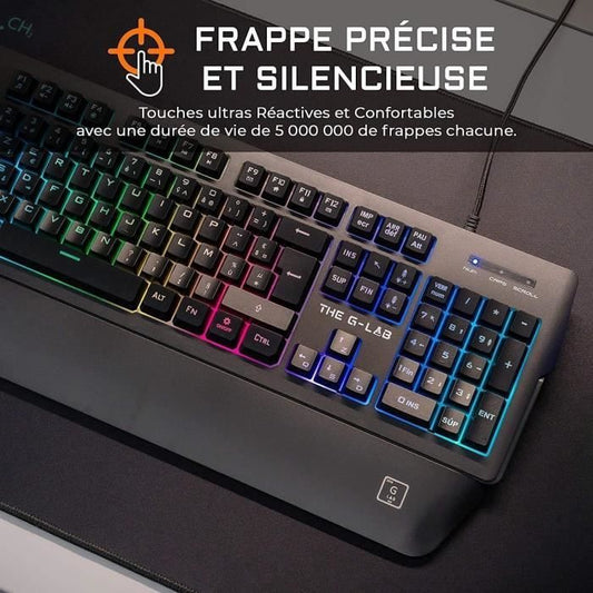 RGB Gaming Keyboard - Wrist Rest - FR