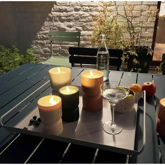 Outdoor table lamp - BRILLIANT - LOVERE - Plastic - 3 W - Candle shape - Beige and light brown