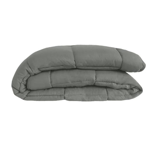 400g/m² microfiber duvet Calgary steel & silver 220x240cm