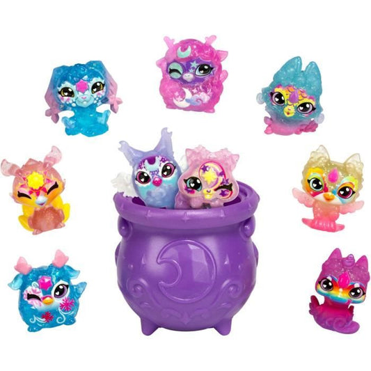 Pack 9 Minis Figurines - MAGIC MIXIES - Mini creatures to collect, cauldrons and ingredients included