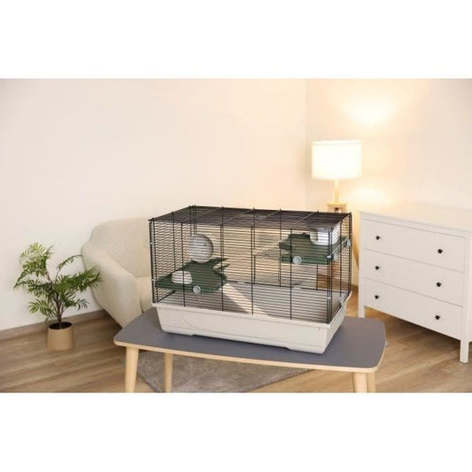 Cage for small animals - KERBL - FLAT NATURE - 80 x 45 x 53 cm - 3 levels