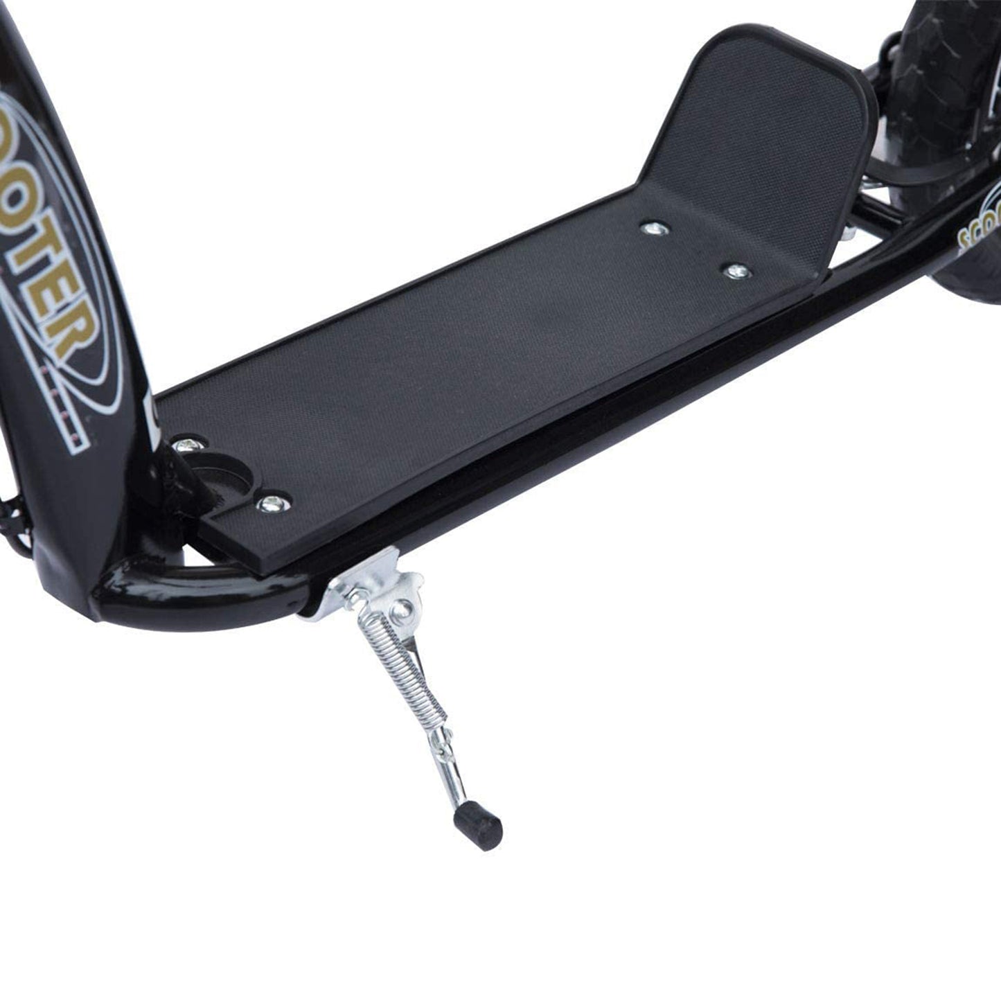 HOMCOM Kinderroller mit Hinterbremse Kickscooter 12 Zoll Tretroller Roller Scooter Cityroller für Kinder Kickboard Höhenverstellbar Stahl EVA Schwarz 120 x 52 x 80-88 cm