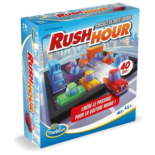 ThinkFun Rush Hou- Logic game-Puzzle-Traffic jam-40 challenges 4 levels-1 player or more-ages 8-Ravensburger-Mixed-6600