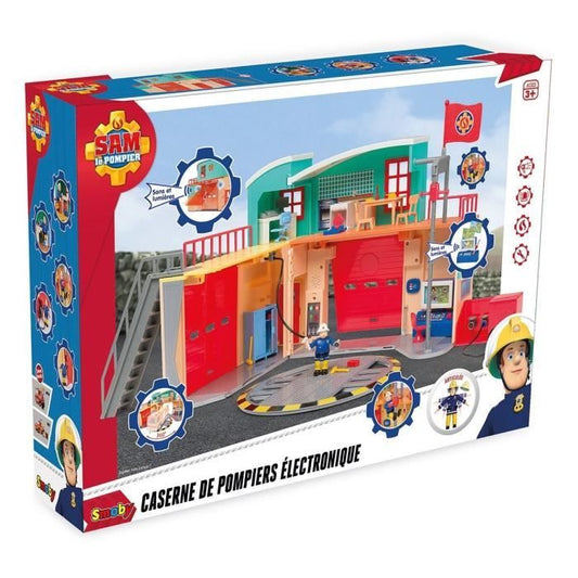 Pontypandy Smoby Fireman Sam Barracks with 1 figurine - Toy for children from 3 years old