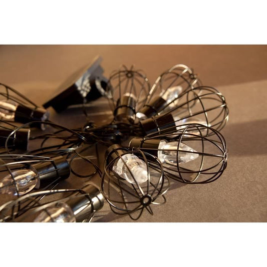 Lumijardin Solar Cage Keny Cage with 10 decorative bulbs