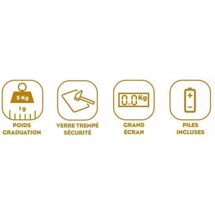 Electronic kitchen scale - lemon