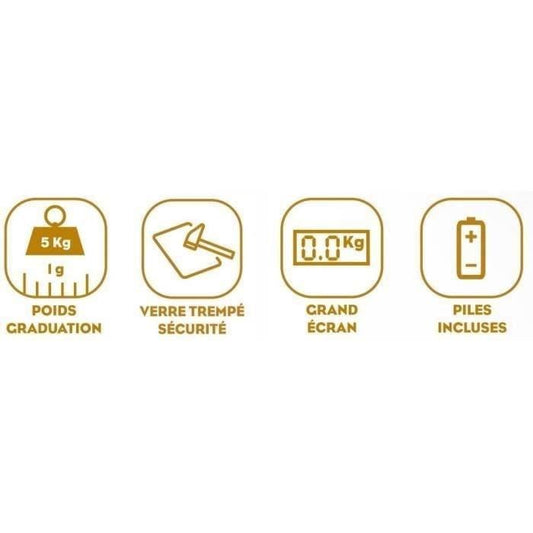 Electronic kitchen scale - lemon