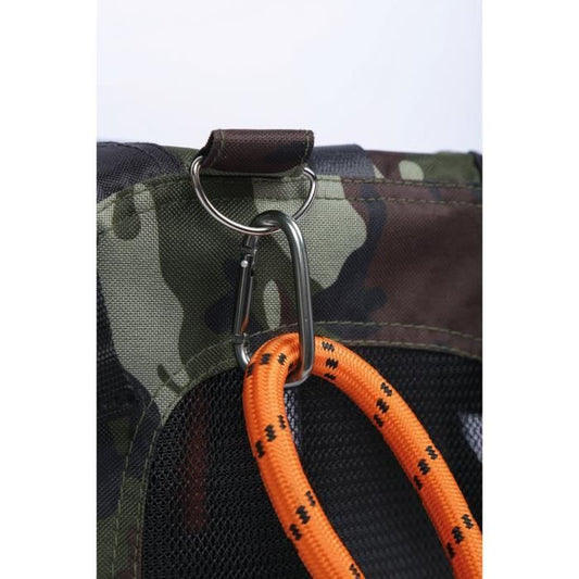 Carrying bag - M PETS - REMIX 2 in 1 Camouflage & Orange - 41 x 28 x 28 cm - Foldable - Lightweight - Harness belt