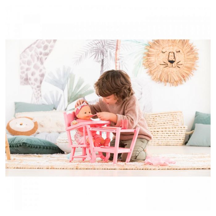 Corolle - High pink chair - Meal accessory - For Poupon 36 and 42 cm - 3 years old