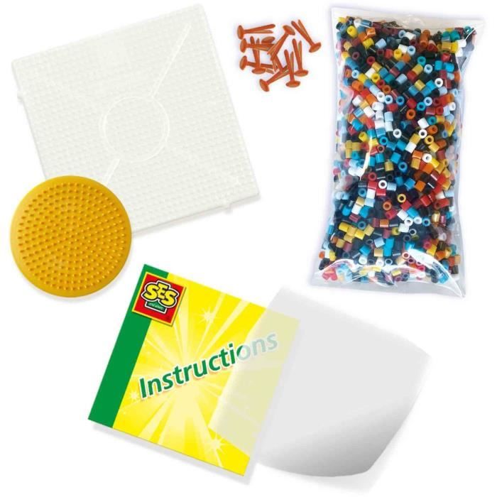 Ironing beads - Construction trucks - SES CREATIVE - Create 5 types of construction vehicles.