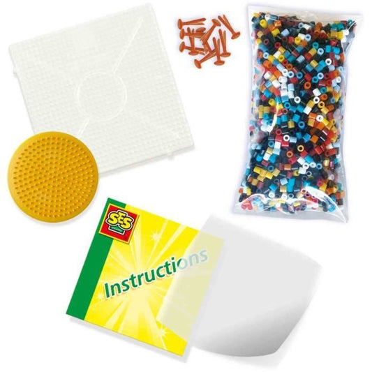 Ironing beads - Construction trucks - SES CREATIVE - Create 5 types of construction vehicles.