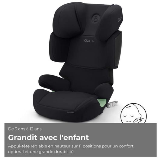 CYBEX Solution X i-Fix car seat - From 3 to 12 years - Pure Black