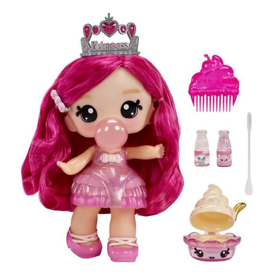 Yummiland - 1 10 cm doll and a glittery gloss to create - Bianca - Chewing Gum flavor - From 4 years old