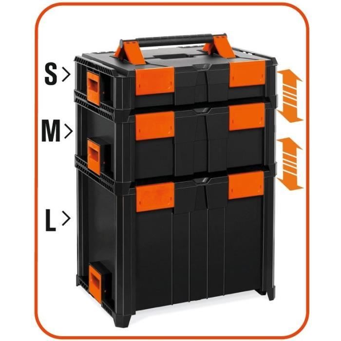 Professional case - TOOD - Nestable - ABS - 46x34x14 cm