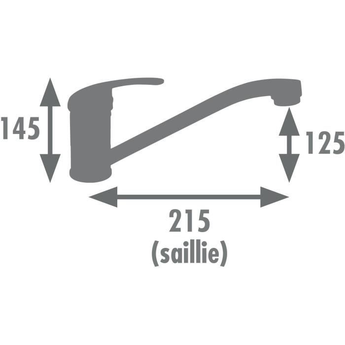 Kitchen mixer tap - EDOUARD ROUSSEAU - ATHENA - Chrome