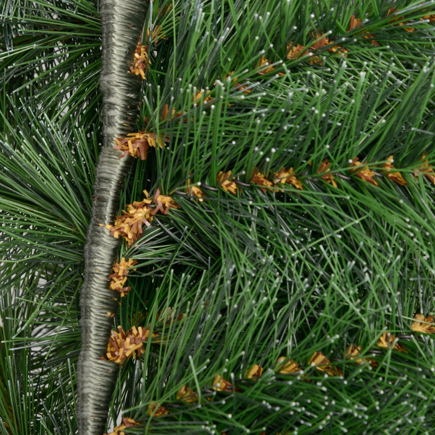 HOMCOM 1,8 m künstliche Weihnachtsgirlande Blumendekoration mit 160 Spitzen Grün