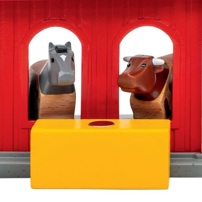 Animal barn - Accessory for wooden train circuit -7312350360127 - Brio World