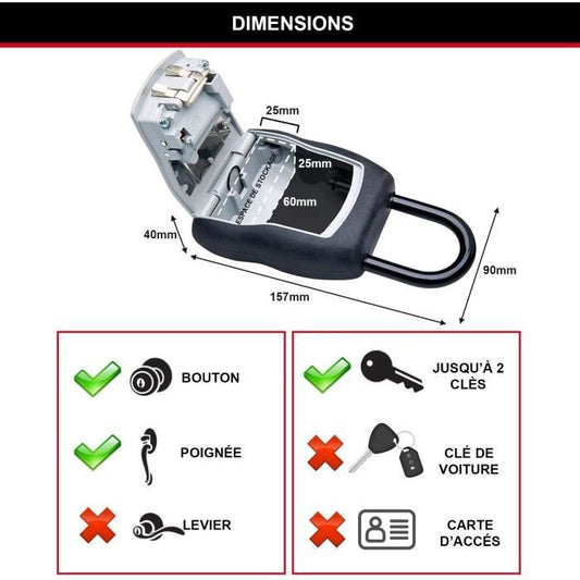 MASTERLOCK Select Access Key Storage with Programmable Combination + Handle
