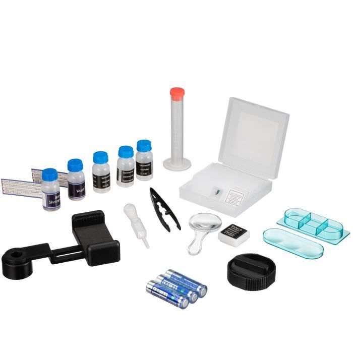 Microscope 40x-640x - BRESSER JUNIOR - LED lighting - experiment kit - green