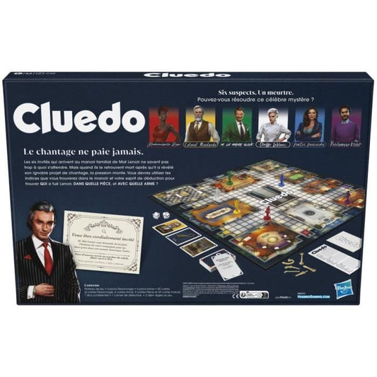 Cluedo Classic Refresh - Reflection and strategy board game - New version - 8 years old