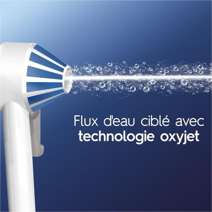 Oral-B water flosser - AquaCare 4 - Oxyjet technology - 2 types of jets - 2 adjustable intensities