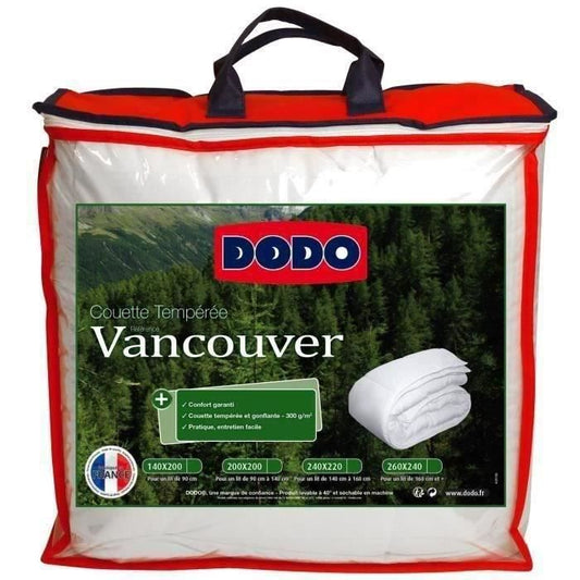Vancouver temperate duvet - 240 x 260 cm - White - Dodo