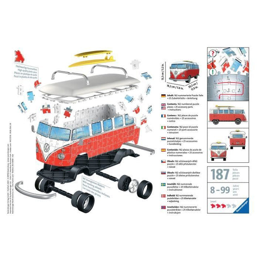 RAVENSBURGER Puzzle 3D Volkswagen Combi T1 162 pcs