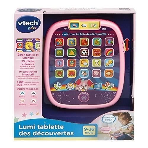 VTECH BABY - Children's Tablet - Lumi Tablet des Découvertes Rose - Children's Tablet