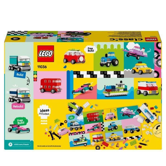 LEGO 11036 Classic Creative Vehicles, Model Car, Police Vehicle, Truck and Others